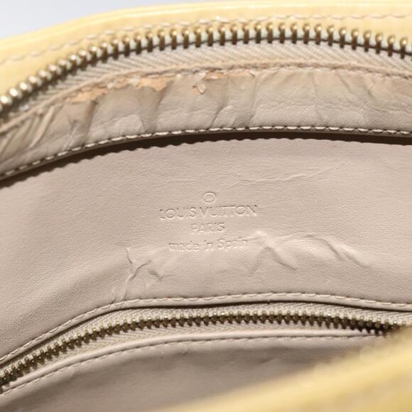 LOUIS VUITTON Monogram Vernis Houston Hand Bag Beige M91004 - Picture 9 of 16